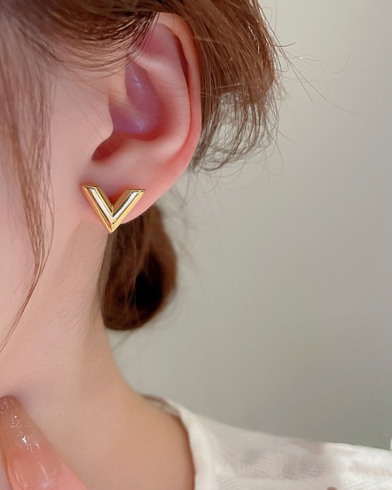 Geometric Solid Color Earrings Accessories