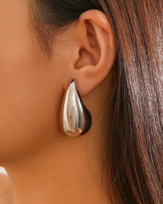 Geometric Solid Color Earrings Accessories