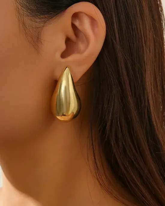 Geometric Solid Color Earrings Accessories