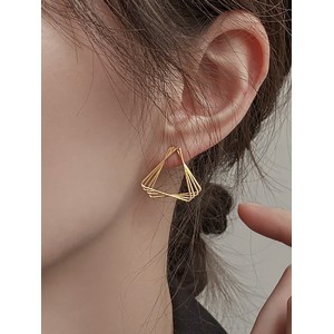 Geometric Solid Color Earrings Accessories