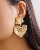 Heart Shape Solid Color Star Shape Normcore Earrings Accessories