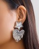 Heart Shape Solid Color Star Shape Normcore Earrings Accessories