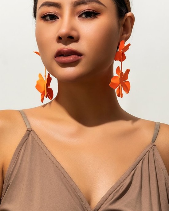 Flower Shape Earrings Accessories Drop Earrings