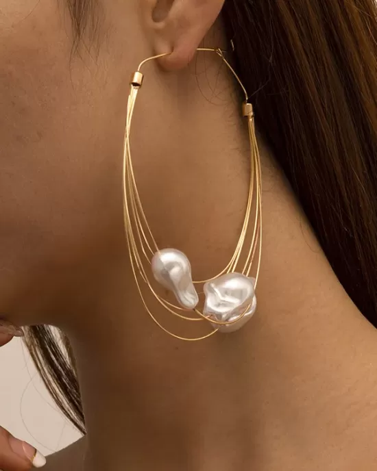 Normcore Tasseled Pearl Ear-Ring