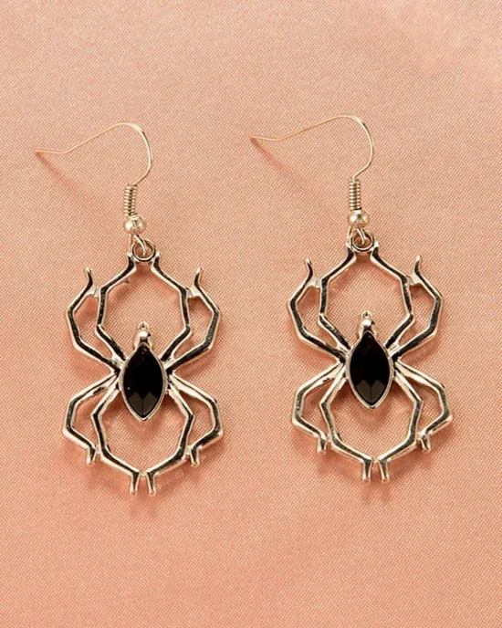 Halloween Pumpkin Skeleton Bat Earrings