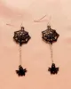 Halloween Pumpkin Skeleton Bat Earrings