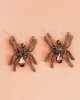 Halloween Pumpkin Skeleton Bat Earrings