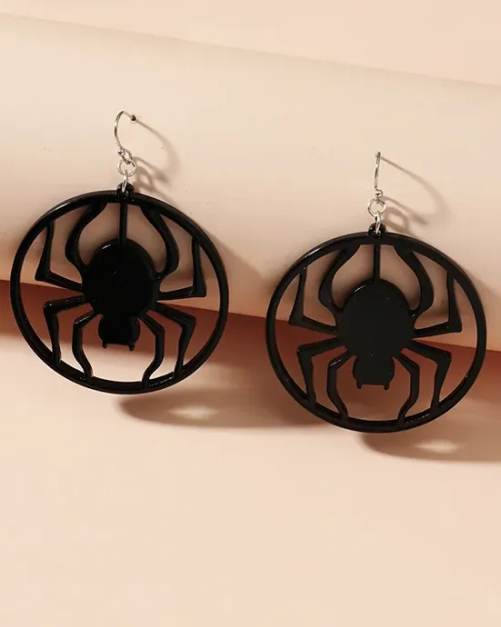 Halloween Pumpkin Spider Bat Earrings