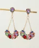 Statement Contrast Color Geometric Earrings Accessories