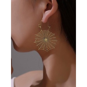 Vintage Openwork Spider Web Earrings