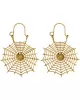 Vintage Openwork Spider Web Earrings