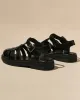 Hollow Round-Toe Sandals Gladiators