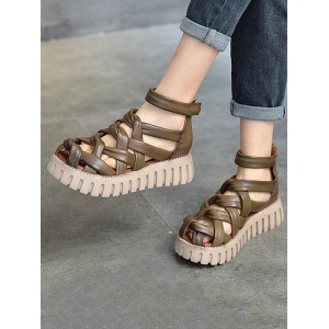 Casual Hollow Gladiator Shoes Platform Sandals