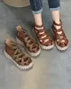 Casual Hollow Gladiator Shoes Platform Sandals