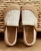 Straw Knitting Striped Flat Shoes Casual Shoes