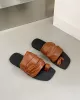 Contrast Color Pleated Slippers