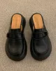 Round-Toe Slippers&Mules Platform Shoes Loafers