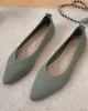 Breathable Hollow Solid Color Flat Shoes