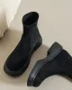 Round-Toe Split-Joint Boots