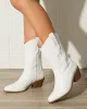 Pointed-Toe Split-Joint Pumps Boots