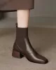 Solid Color Split-Joint Chelsea Boots Boots