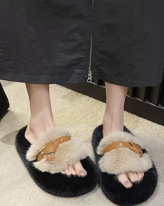 Open Toe Split-Joint Slippers Platform Shoes