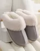 Round-Toe Split-Joint Slippers