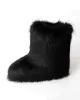 Keep Warm Round-Toe Solid Color Boots