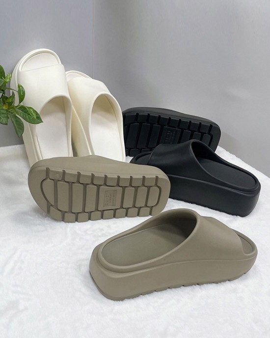 Open Toe Slippers Platform Shoes