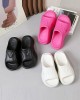 Hollow Solid Color Slippers Platform Shoes