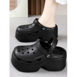 Hollow Sandals Crocs Slippers Platform Shoes