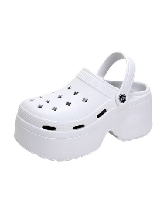 Hollow Sandals Crocs Slippers Platform Shoes