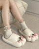 Cat Paw Shape Hollow Slippers