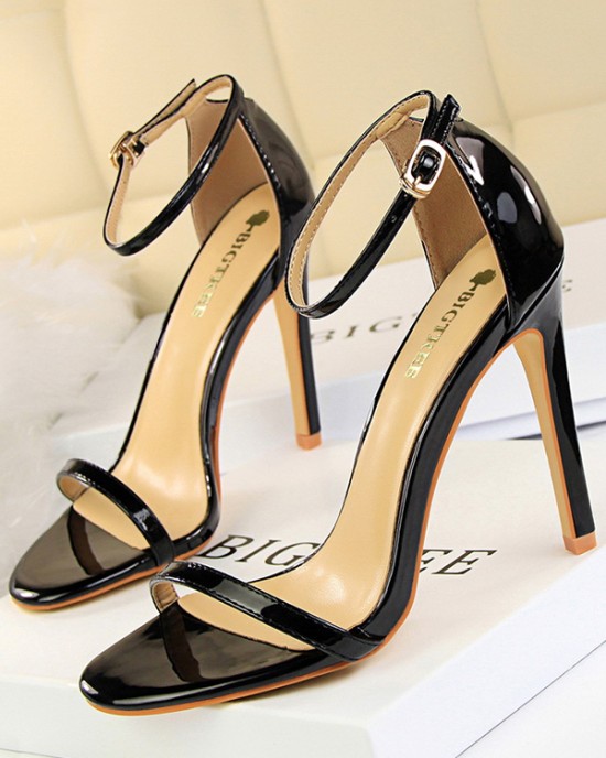 Hollow Open Toe Split-Joint Sandals Pumps