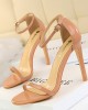 Hollow Open Toe Split-Joint Sandals Pumps