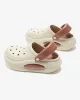 Hollow Round-Toe Shallow Cut Split-Joint Slippers Sandals Crocs