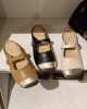 Contrast Color Shallow Cut Split-Joint Square-Toe Slippers&Mules Mary Janes Flats