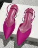 Pointed-Toe Split-Joint Sling Shoes Pumps Sandals