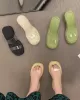 Open Toe Round-Toe Split-Joint Transparent Slippers Pumps Sandals