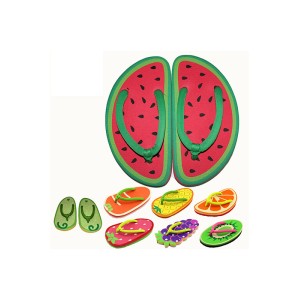 Summer Fruit Cartoon Cute Pattern Flat Shoes Flip Flops