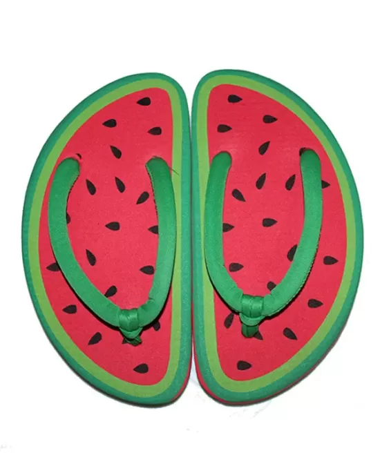 Summer Fruit Cartoon Cute Pattern Flat Shoes Flip Flops