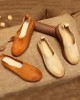 Simple Style Cowhide Soft Shoes