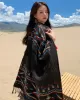 Casual Loose Print Patchwork Shawl&Cloak