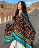 Casual Loose Floral Printed Shawl&Cloak