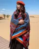 Casual Loose Floral Printed Shawl&Cloak