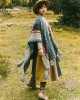 Casual Loose Tasseled Patchwork Shawl&Cloak