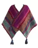 Casual Loose Tasseled Patchwork Shawl&Cloak