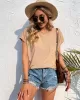 Simple Casual 5 Colors Round-Neck Short Sleeves T-Shirt Top Simple Casual 5 Colors Round-Neck Short Sleeves T-Shirt Top