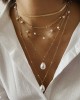 Original Vintage Statement Geometric Chains Necklace Original Vintage Statement Geometric Chains Necklace