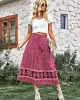 Boho Casual Vacation Elegant Floral Skirt